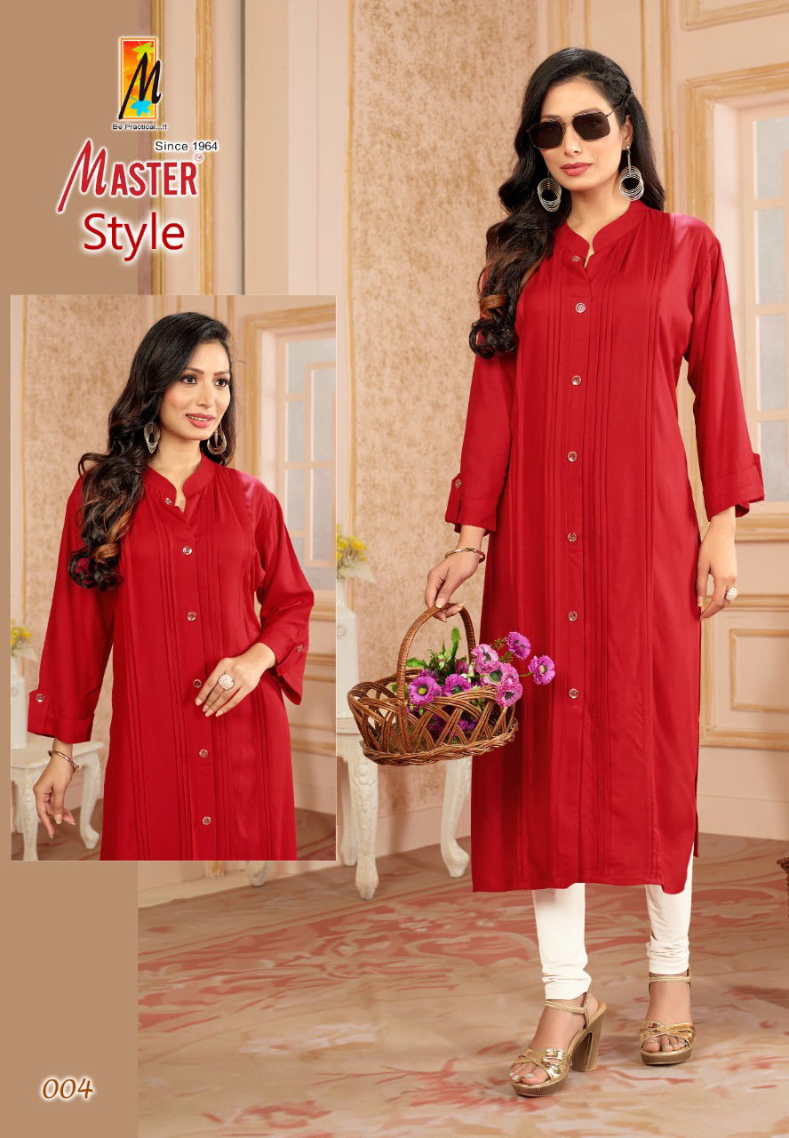 Master Style Ethnic Wear Designer Wholesale Kurti Collection 